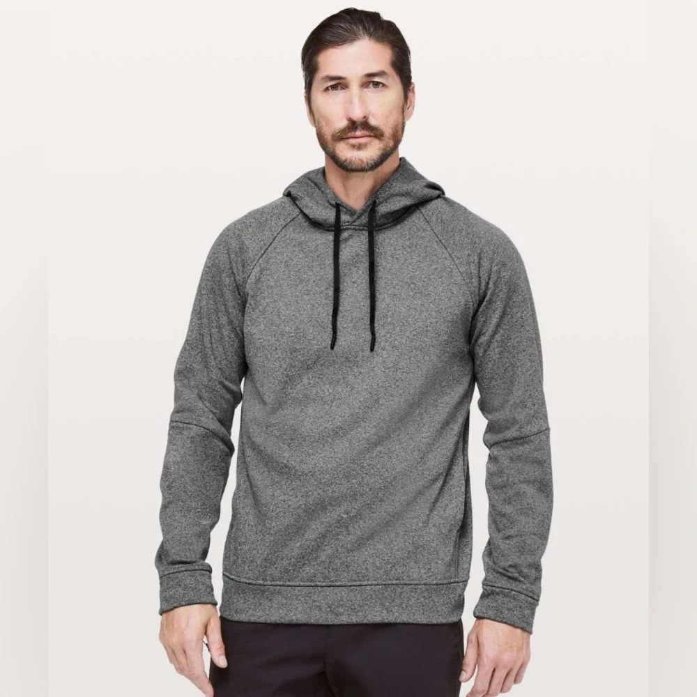 Men’s Lululemon Gray City Sweat Pullover Hoodie Thermo Size XS